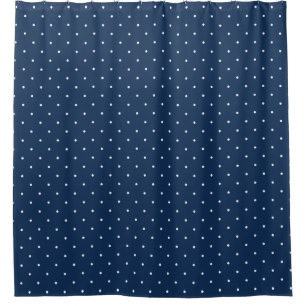 elegant tiny navy blue white polka dots pattern