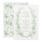 Elegant Toile French Sage Green Floral Wedding