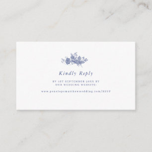 Elegant Toile French Website RSVP  Enclosure Card