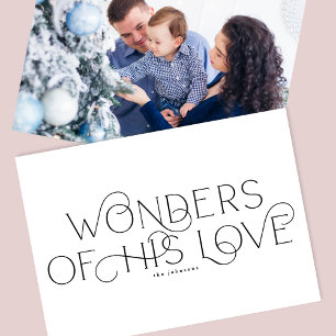 Elegant Traditional One Photo Typography Religious Holiday Card