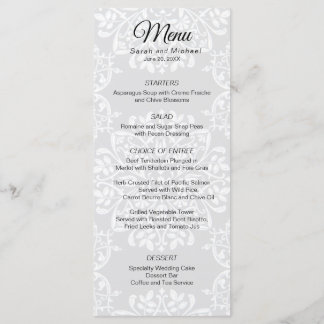 Elegant Traditional Photo Wedding Menu