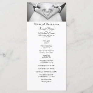 Elegant Traditional Photo Wedding Program