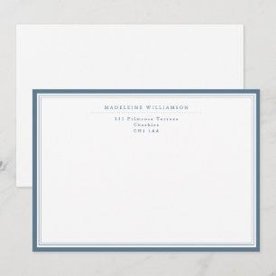 Elegant Traditional Triple Border Correspondence Card