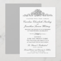 Elegant Traditional | Versailles Grey Wedding