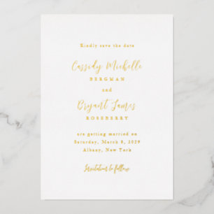 Elegant Traditional Wedding Save the Date