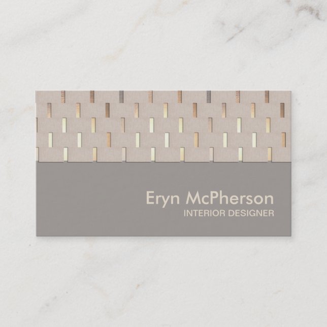 Elegant Tranquillity Zen Modern Business card (Front)
