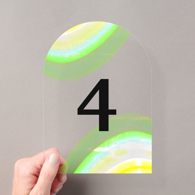 Elegant translucent table numbers (Insitu (Handheld))