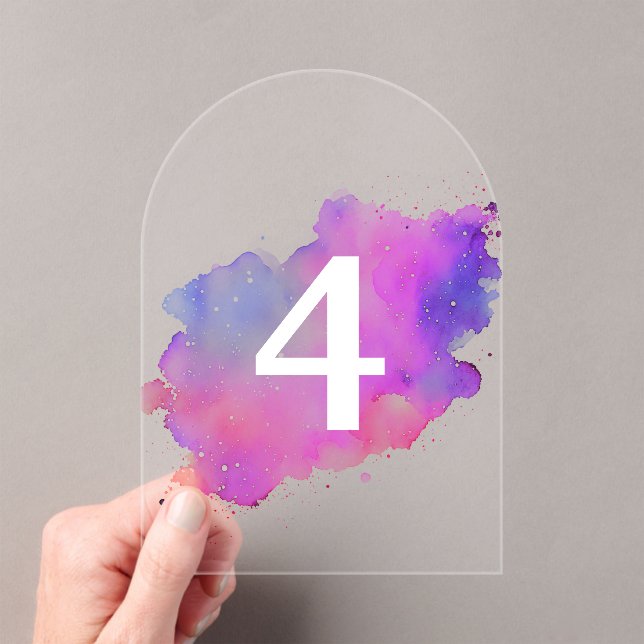 Elegant translucent table numbers (Insitu (Handheld))