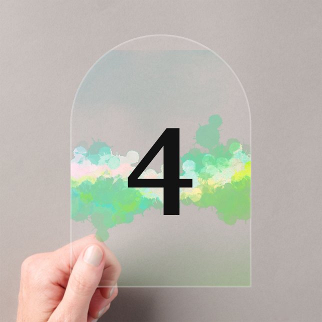 Elegant translucent table numbers (Insitu (Handheld))
