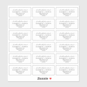 Elegant Transparent Return Address Labels