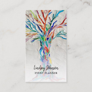Elegant Tree Event Planner Business Card