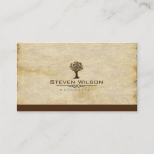 Elegant Tree Green Nature Sand Garden Landscape Business Card