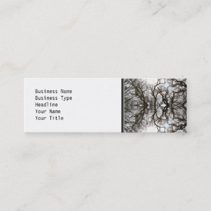 Elegant Tree Pattern Mini Business Card
