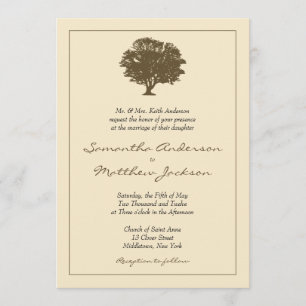 Elegant Tree Wedding Invitation