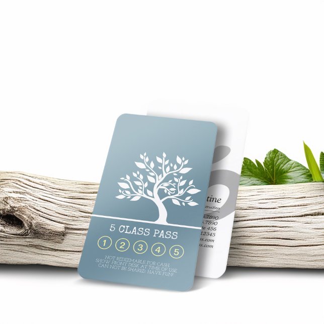 Elegant Tree Yoga Instructor Class Pass Loyalty (Creator Uploaded)