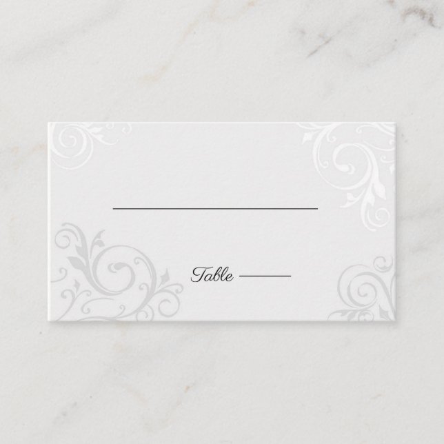 Elegant Trellises wedding seating place card (Front)