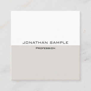 Elegant Trend Colours Initial Modern Template Square Business Card