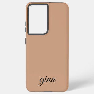 Elegant Trendy Brown Cusstomize Samsung Galaxy Case