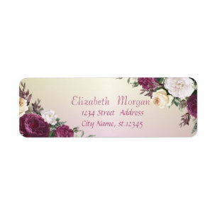 Elegant Trendy Burgundy Flowers