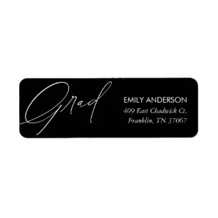 Elegant Trendy Calligraphy Graduation Address