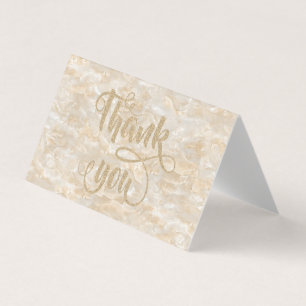 Elegant Trendy Cool Marble Thank You Card