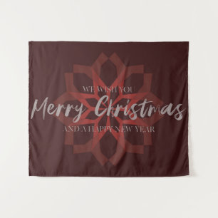 Elegant, trendy, cool "We Wish You Merry Christmas Tapestry
