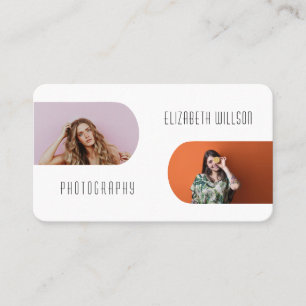 Elegant Trendy Custom Business Logo Photo Business Card