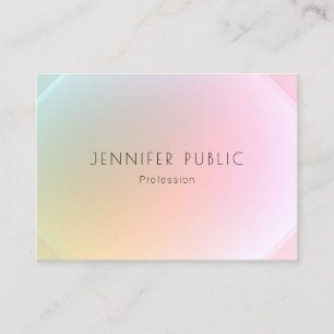 Elegant Trendy Design Modern Colourful Template Business Card
