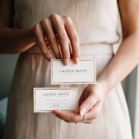 Elegant trendy gold foil frame minimal modern