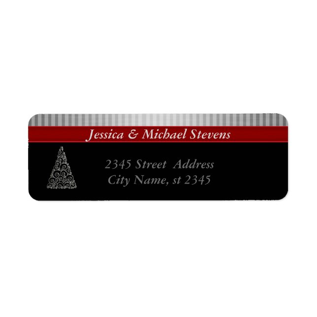 Elegant trendy holiday Christmas tree (Front)