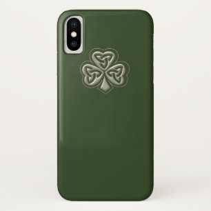 Elegant trendy lucky Irish shamrock Case-Mate iPhone Case