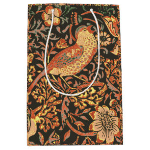 Elegant Trendy William Morris Paper Napkin Medium Gift Bag