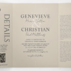 Elegant Tri-Fold Wedding Invitation with Photos