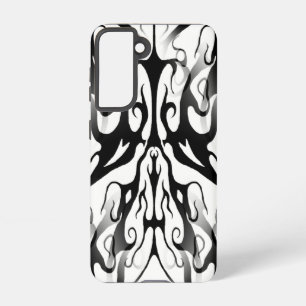 Elegant Tribal Tattoo Digital Black and White Samsung Galaxy Case