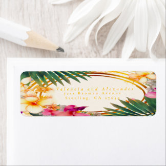 Elegant Tropical Adresse de retour