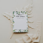 Elegant Tropical Green Foliage Wedding Well Wishes Advice Card<br><div class="desc">This elegant tropical green foliage wedding well wishes advice card is perfect for a simple wedding. This hand-drawn design features watercolor beautiful green leaves. These cards are perfect for a wedding, bridal shower, baby shower, graduation party & more. Personalize the cards with the names of the bride and groom, parents-to-be...</div>