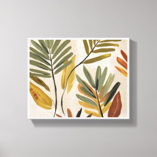 Elegant Tropical Leaf Art – Minimalist Botanical  Canvas Print