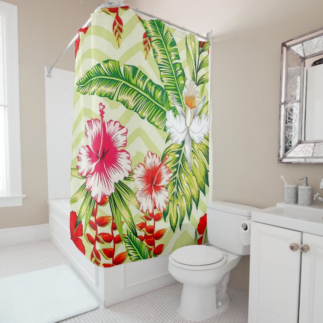 Elegant Tropical Leaves and Hibiscus Flowers | (In Situ)