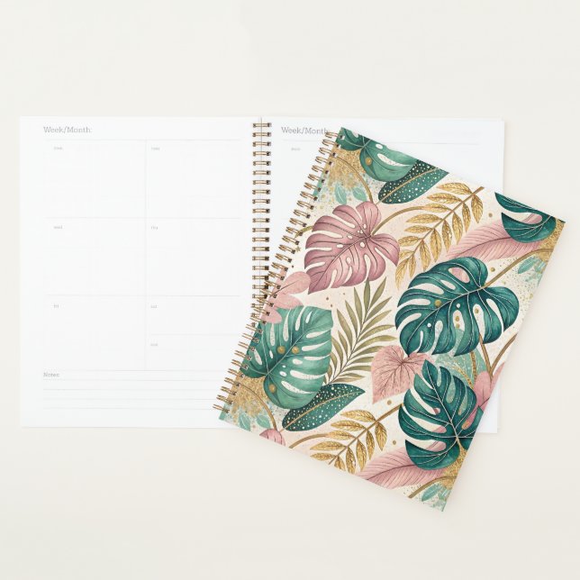 Elegant Tropical Monsteras Boho (Devant avec enveloppe)