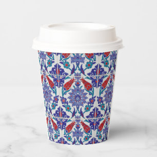Elegant Tulip and Rose Floral Flowers Photography Paper Cups
