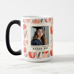 Elegant Tulip Floral High School Grad Magic Mug