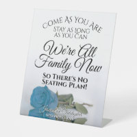 Elegant Turquoise Blue Rose Open Seating Wedding