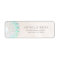 Elegant Turquoise Floral Lotus White Marble