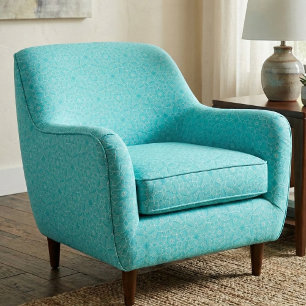 Elegant Turquoise Moroccan Mosaic Geometric Fabric