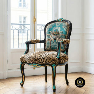 Elegant Turquoise Regal Crowned Spider Art Tissue Paper