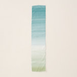 Elegant Turquoise Teal Green Watercolor Ombre Scarf<br><div class="desc">Original Digital Ombre Watercolor from La Bella Rue. Teal and Green Ombre. For enquiries about custom design changes by the independent designer please email paula@labellarue.com BEFORE you customize or place an order.</div>