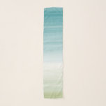 Elegant Turquoise Teal Green Watercolor Ombre Scarf<br><div class="desc">Original Digital Ombre Watercolor from La Bella Rue. Teal and Green Ombre. For enquiries about custom design changes by the independent designer please email paula@labellarue.com BEFORE you customize or place an order.</div>