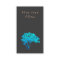 Elegant  Turquoise Zen Tree Logo Black