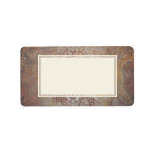 Elegant Tuscan Damask Label