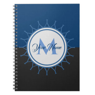 Elegant two-colour monogram intense! notebook